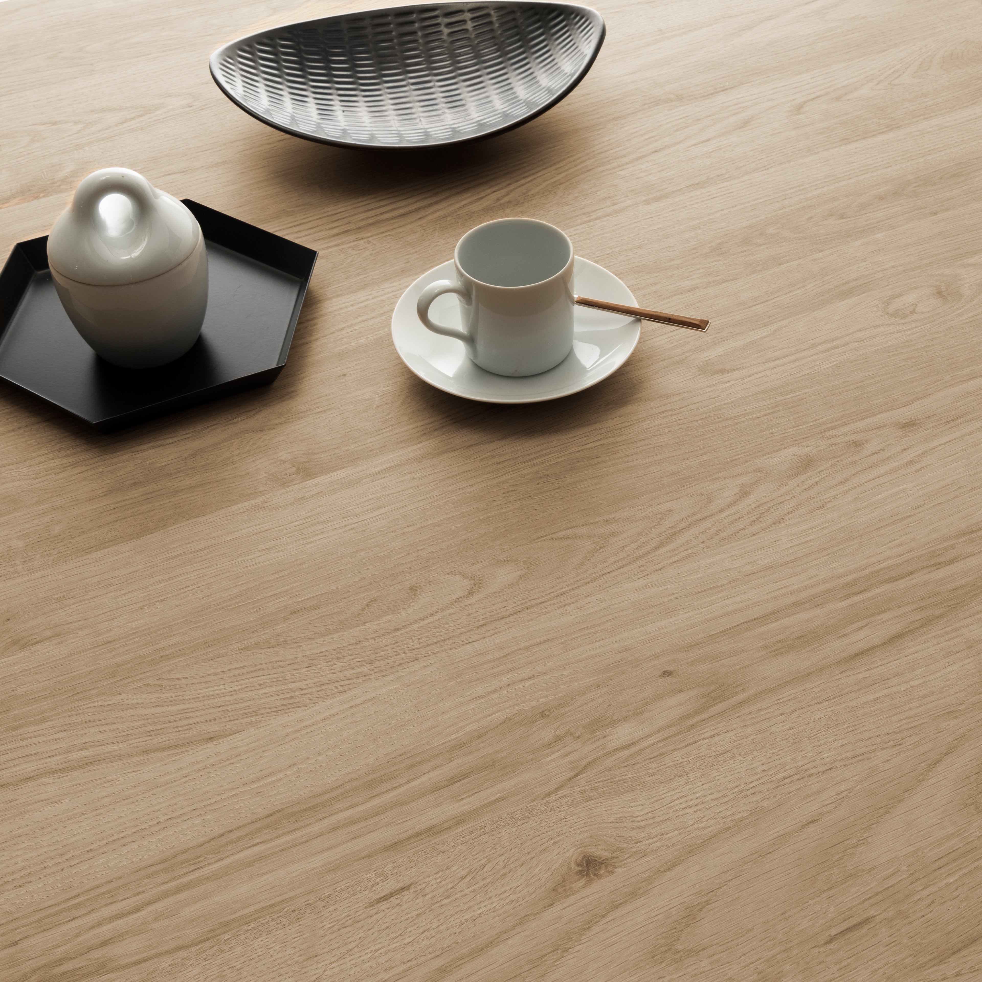 Table extensible First — Chêne Clair — 120(200)x80 cm
