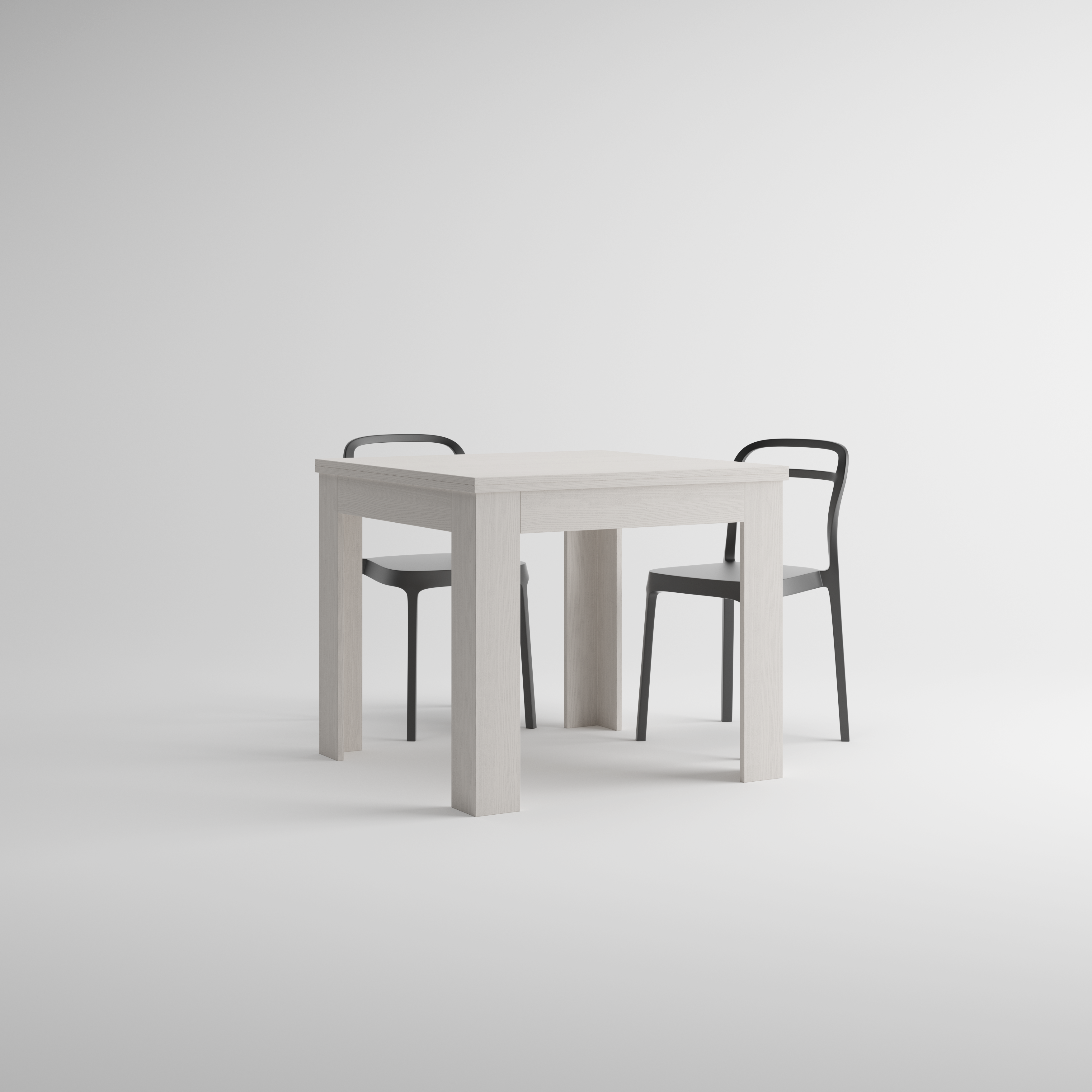 Table extensible Eldorado — Frêne Blanc — 90(180)x90 cm