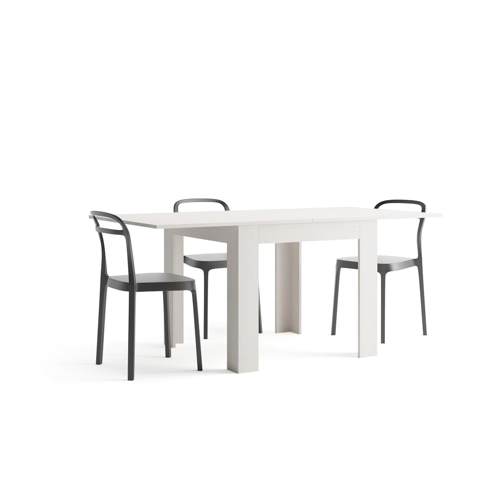 Table extensible Eldorado — Frêne Blanc — 90(180)x90 cm