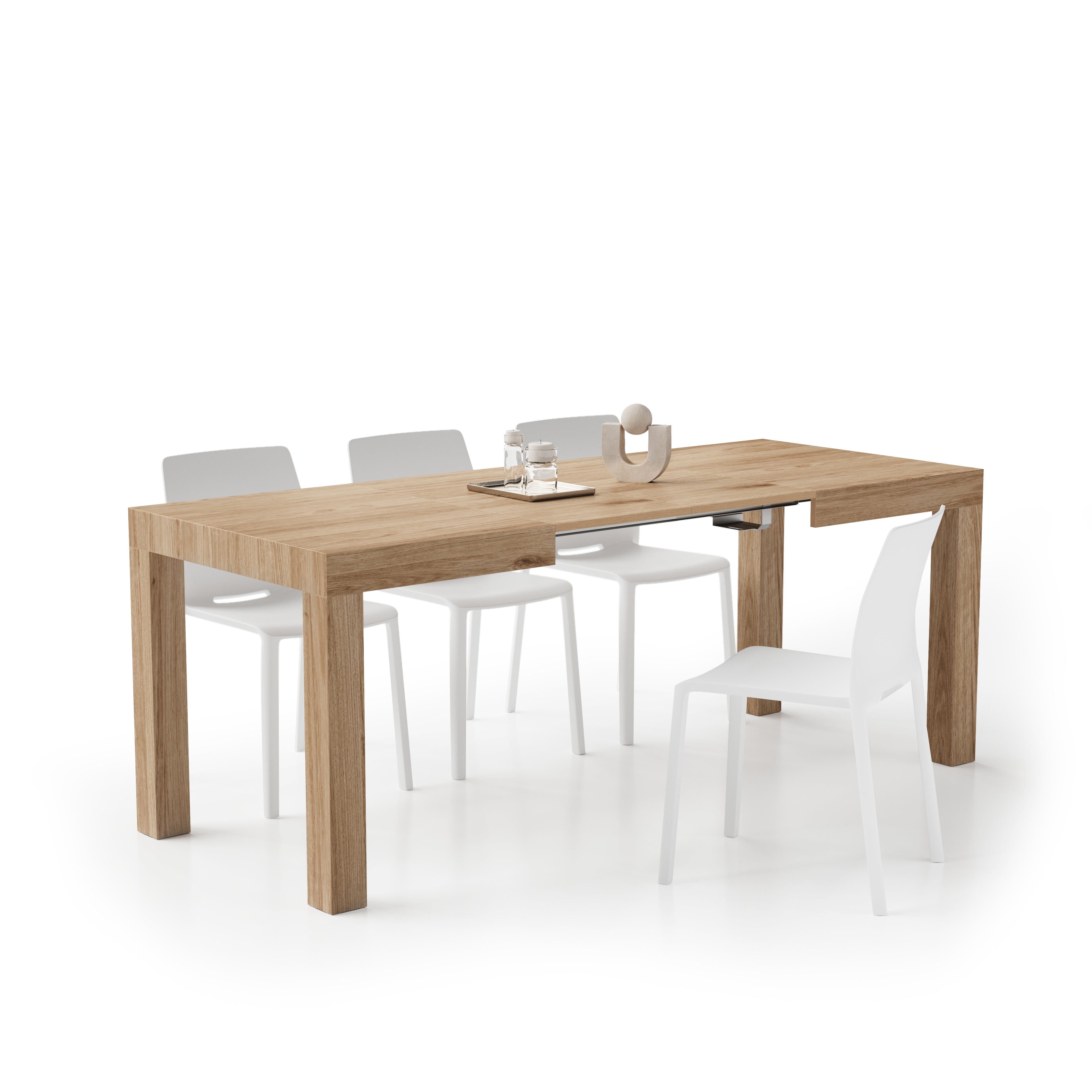 Table extensible First — Chêne Clair — 120(200)x80 cm