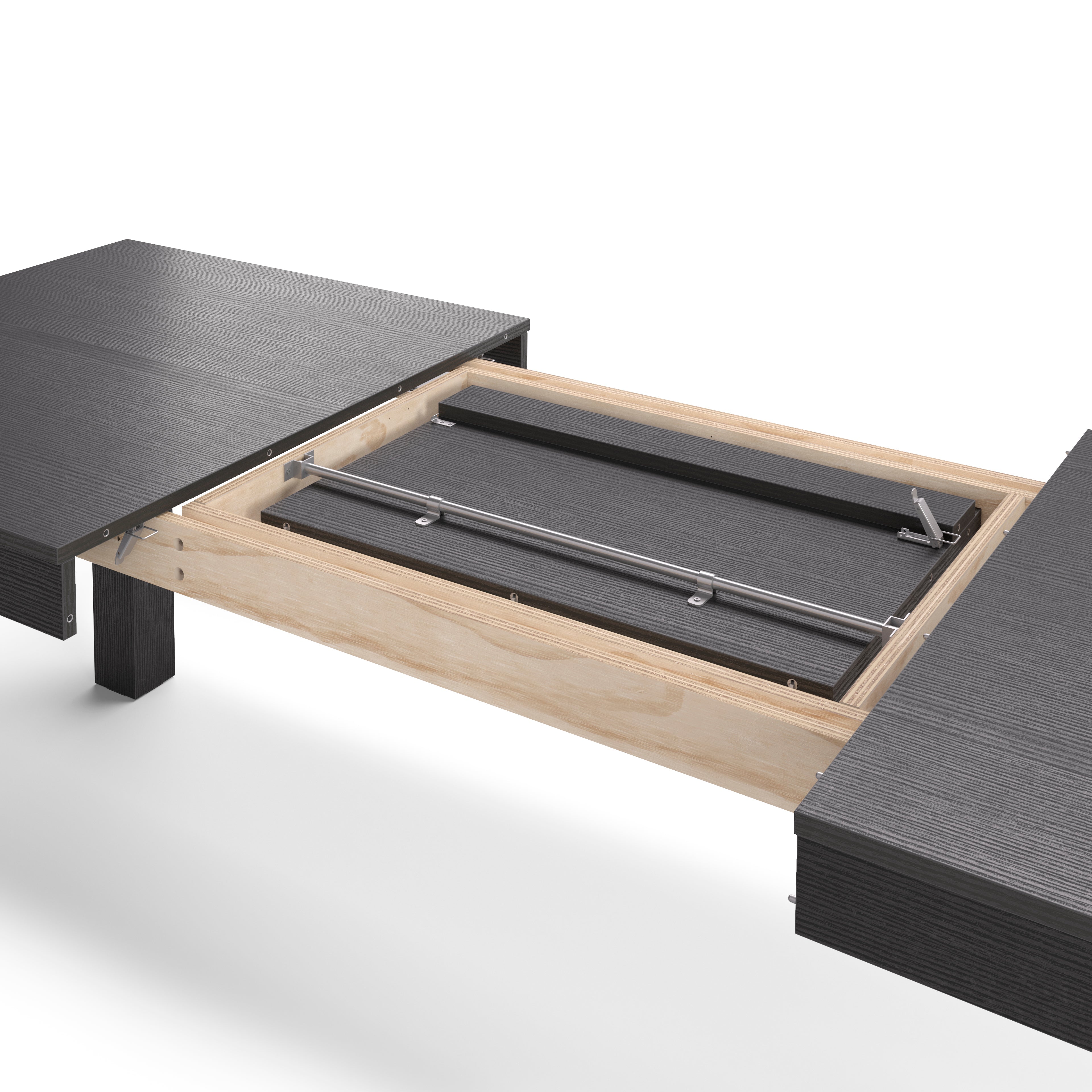 Table extensible Rachele — Frêne Noir — 160(225)x90 cm